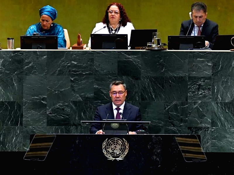 Rede des Präsidenten der Kirgisischen Republik, Herrn Sadyr Zhaparov, auf der 81. Tagung der Generalversammlung der Vereinten Nationen in New York